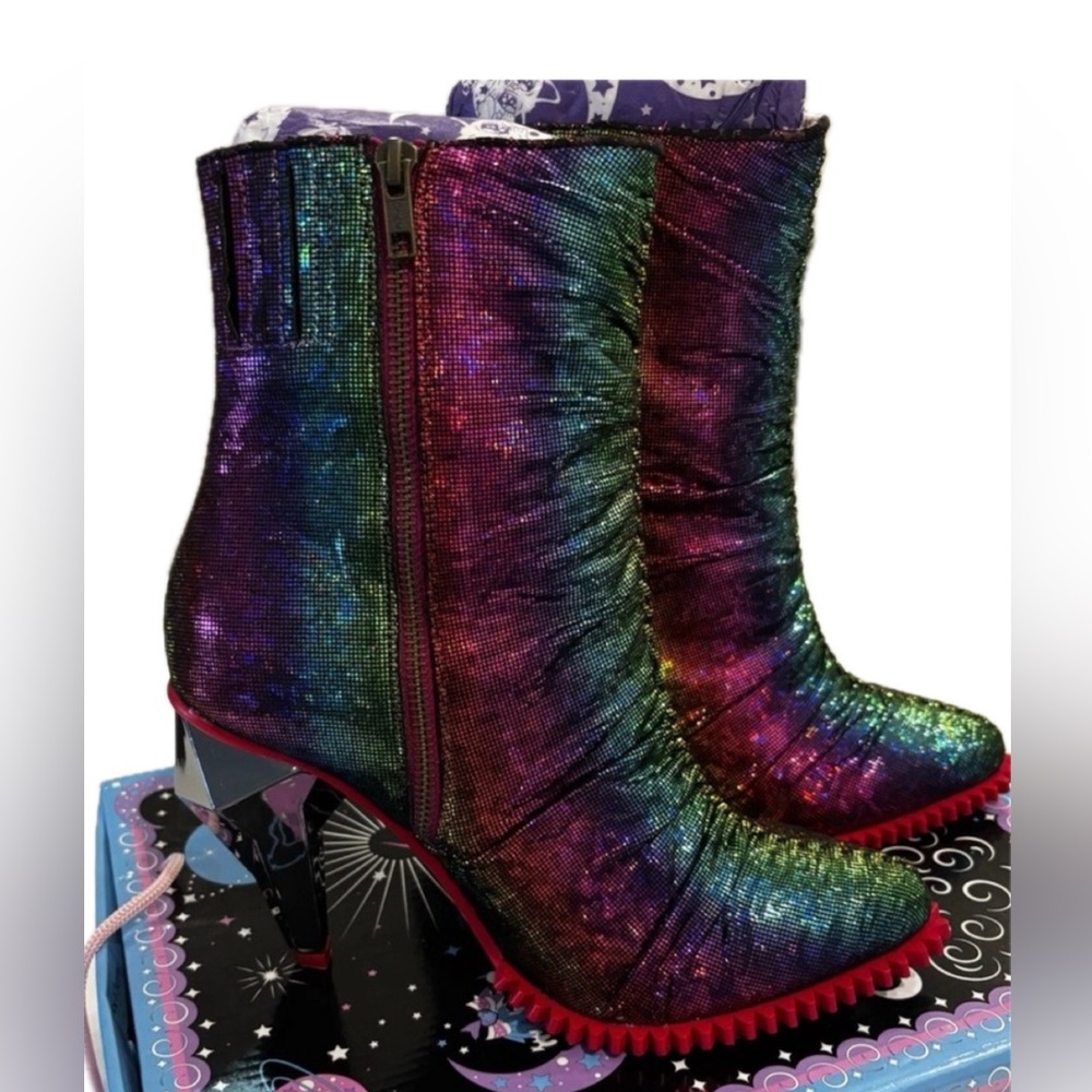 Irregular Choice Quartz Order Sequin Womens Heeled Boots collectors EU 41